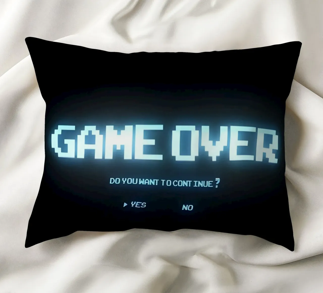 'GAME OVER' cuscino da Type & Tape