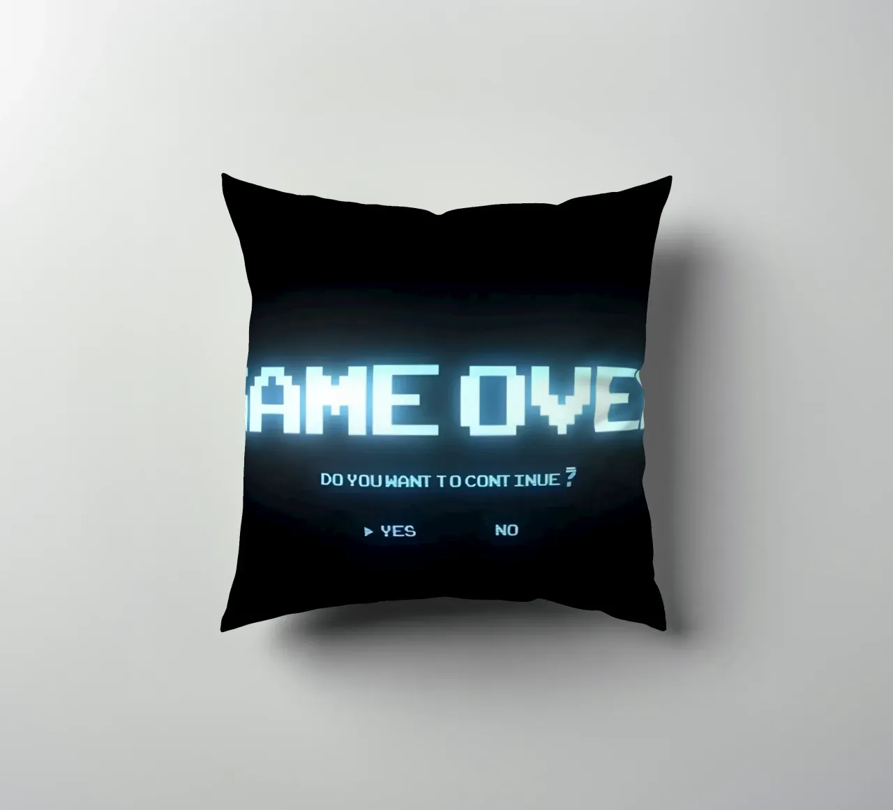 'GAME OVER' cuscino da Type & Tape