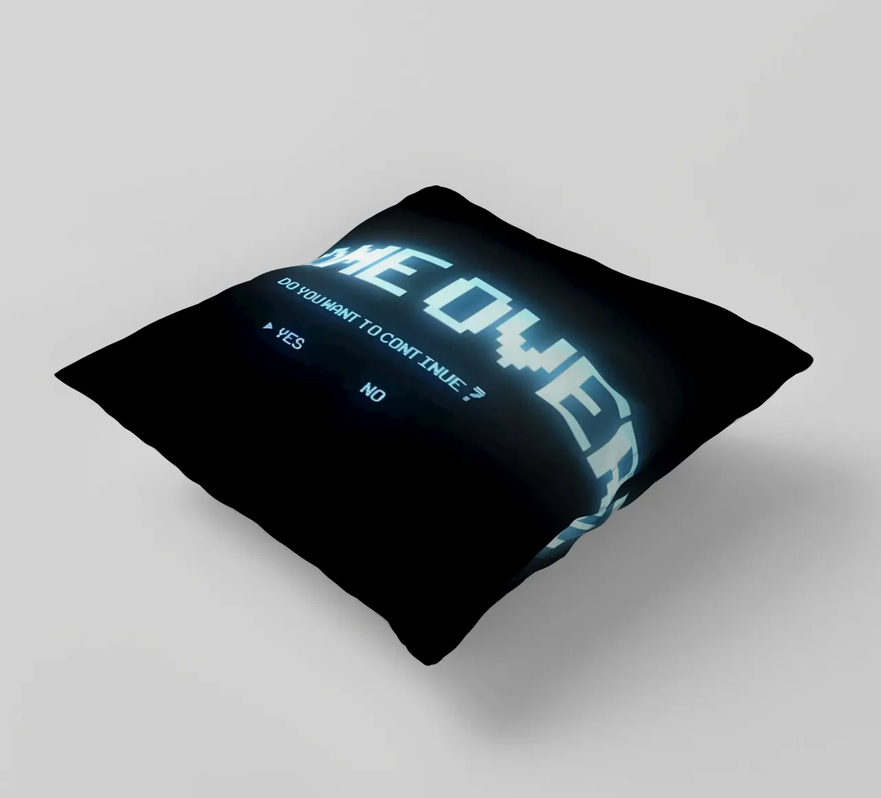 'GAME OVER' cuscino da Type & Tape