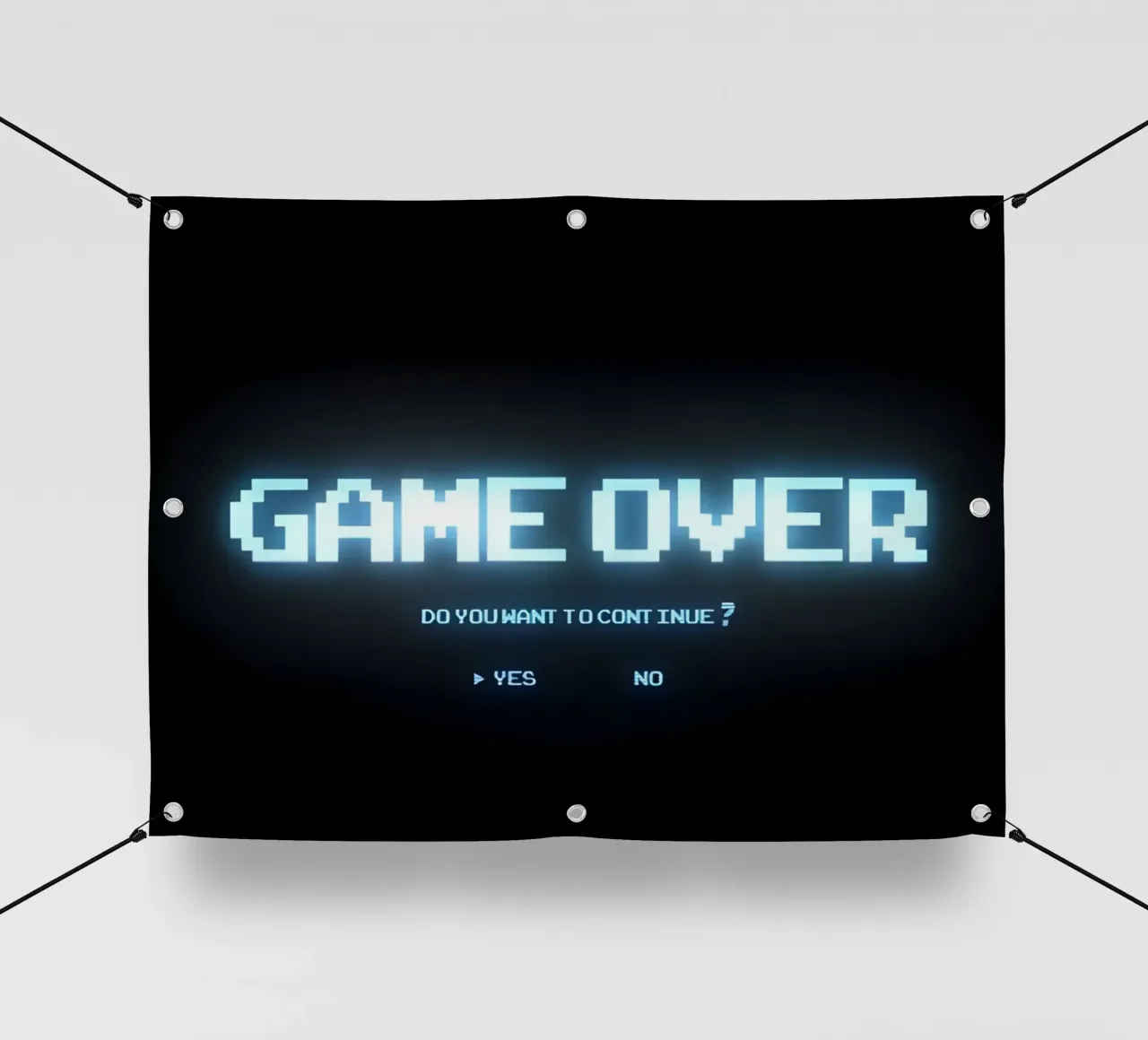 'GAME OVER' telo in pvc da Type & Tape