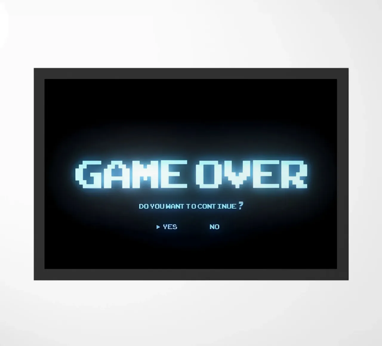 'GAME OVER' zerbino da Type & Tape