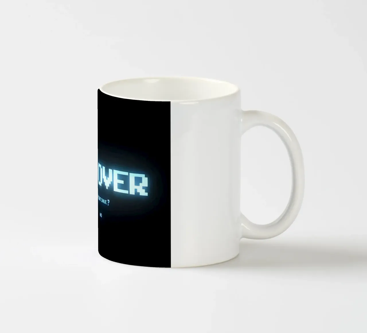 'GAME OVER' tazza in ceramica da Type & Tape