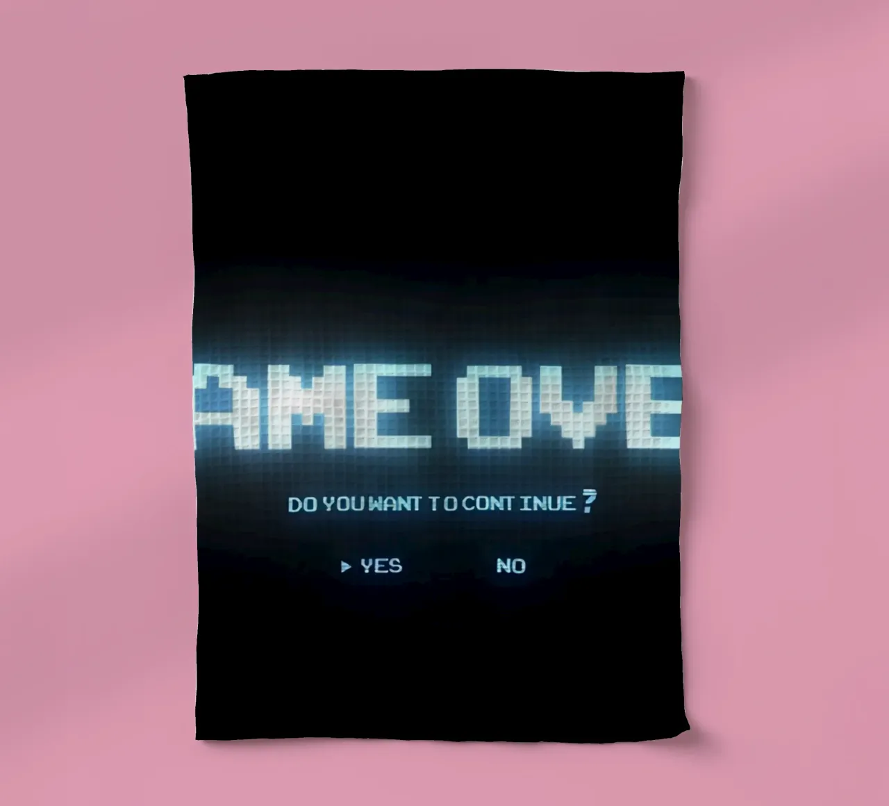 'GAME OVER' canovaccio da cucina da Type & Tape
