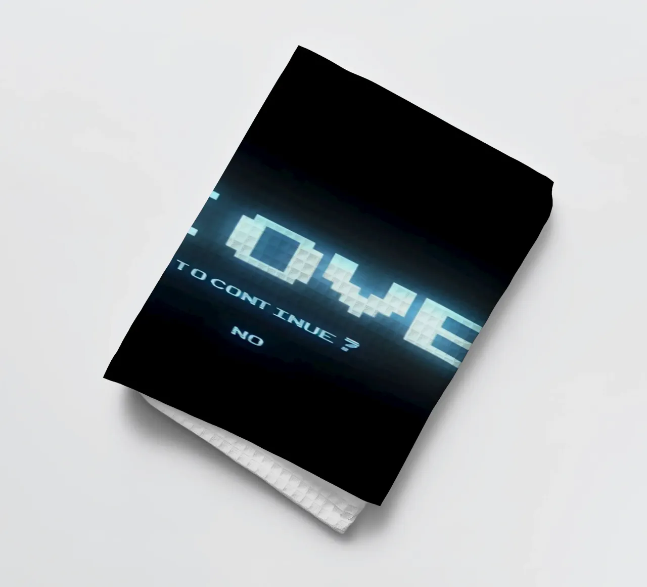 'GAME OVER' canovaccio da cucina da Type & Tape