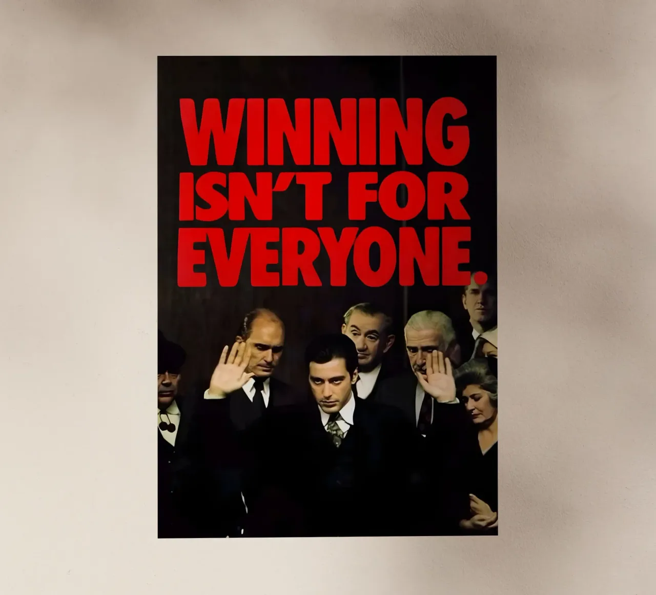 WINNING FOR EVERYONE, pellicola backlit da Type & Tape