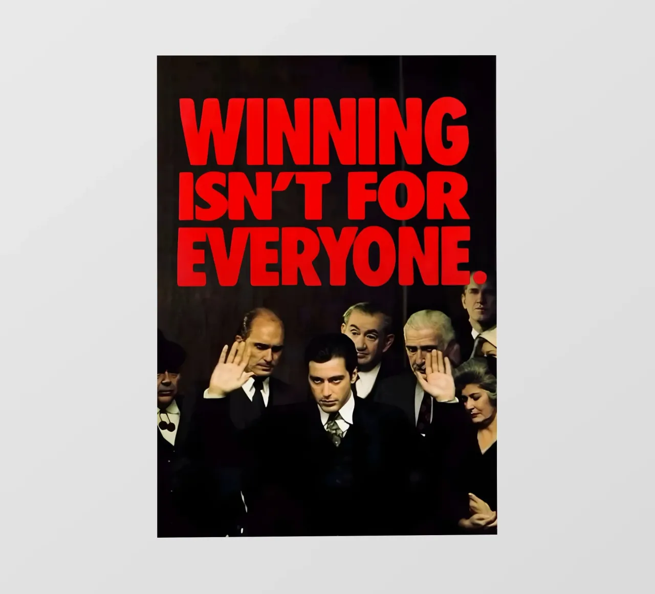 WINNING FOR EVERYONE, pellicola backlit da Type & Tape