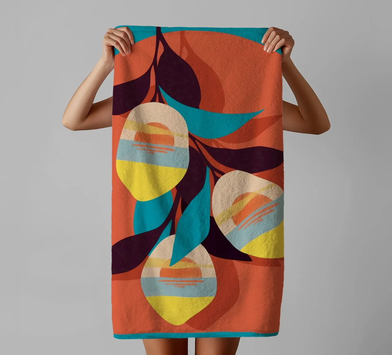Lemon Sunsets towel by 83oranges