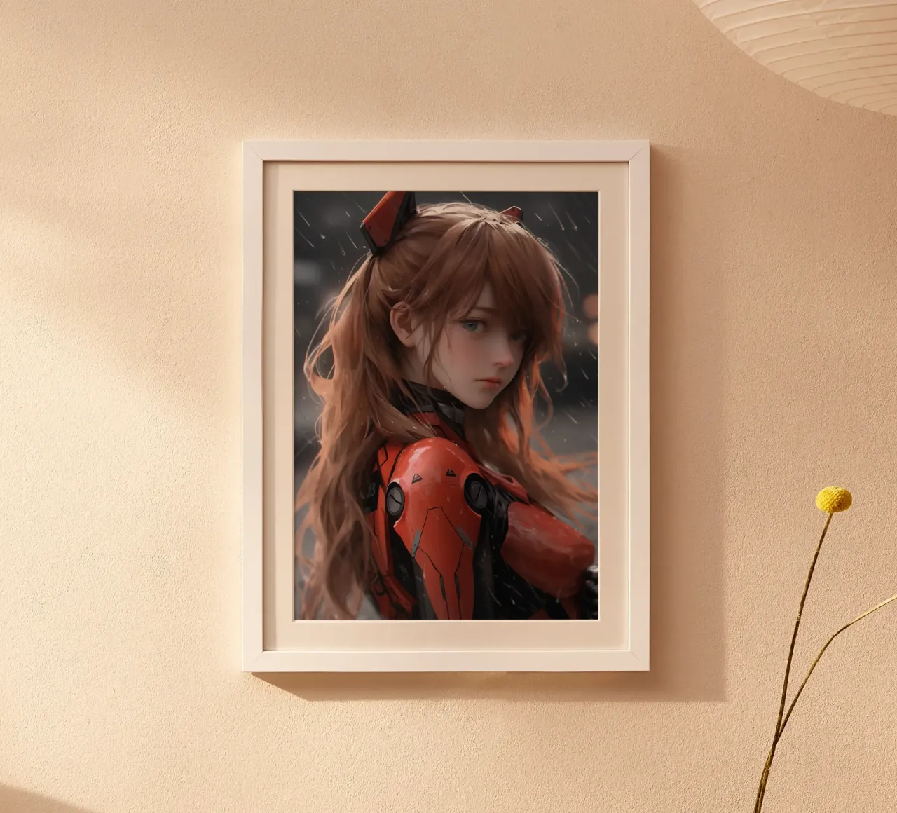 Asuka Neon Genesis Evangelion poster con telaio in plastica da Fleur de Lys