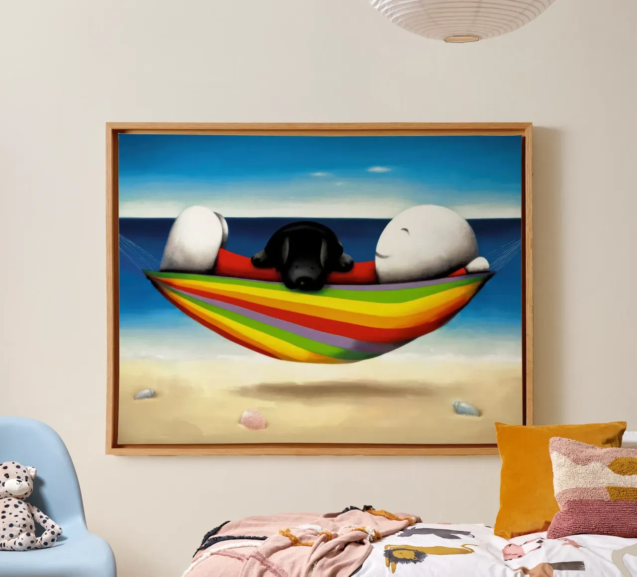 Vorrei che tu fossi qui Doug Hyde tela con Cornice a cassetta da Hyde Hi