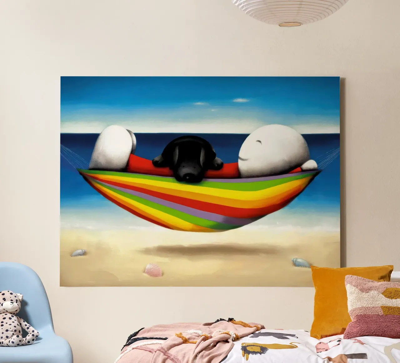 Vorrei che tu fossi qui Doug Hyde tela con Cornice a cassetta da Hyde Hi