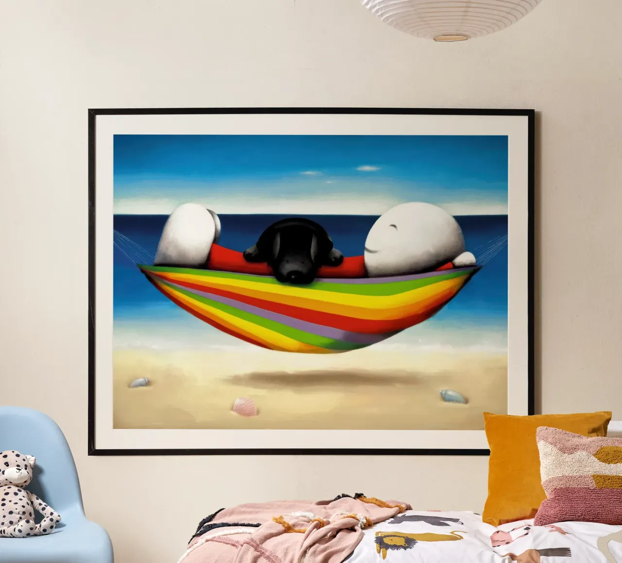 Vorrei che tu fossi qui Doug Hyde poster con telaio in legno da Hyde Hi