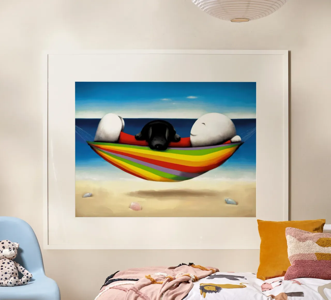 Vorrei che tu fossi qui Doug Hyde poster con telaio in legno da Hyde Hi