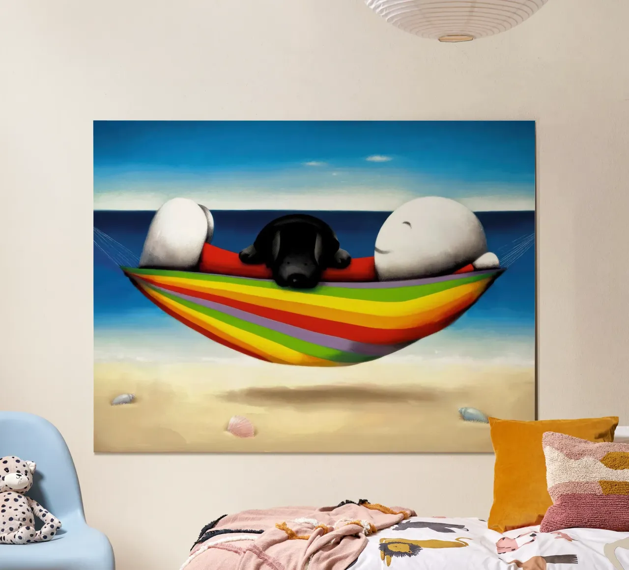 Vorrei che tu fossi qui Doug Hyde poster con telaio in legno da Hyde Hi