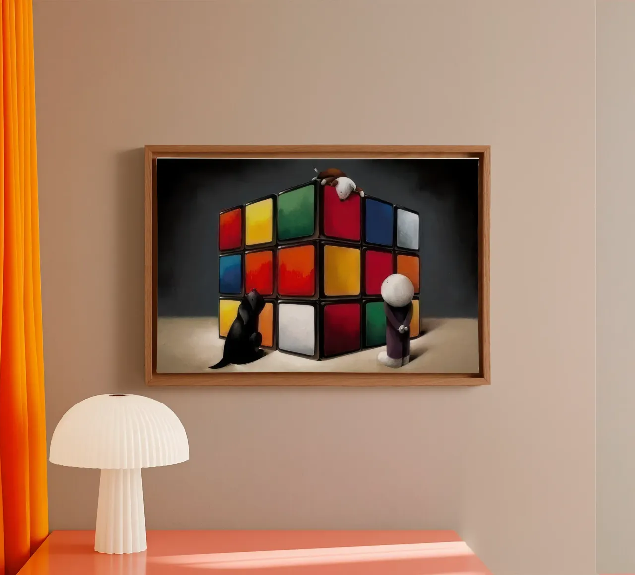 I volti dell'amoreDoug Hyde tela con Cornice a cassetta da Hyde Hi