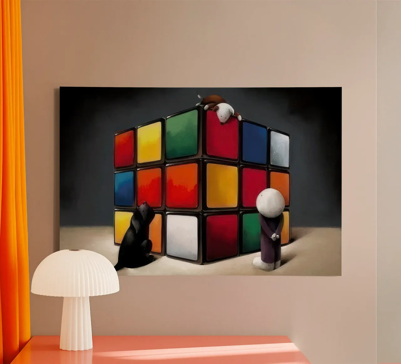 I volti dell'amoreDoug Hyde tela con Cornice a cassetta da Hyde Hi