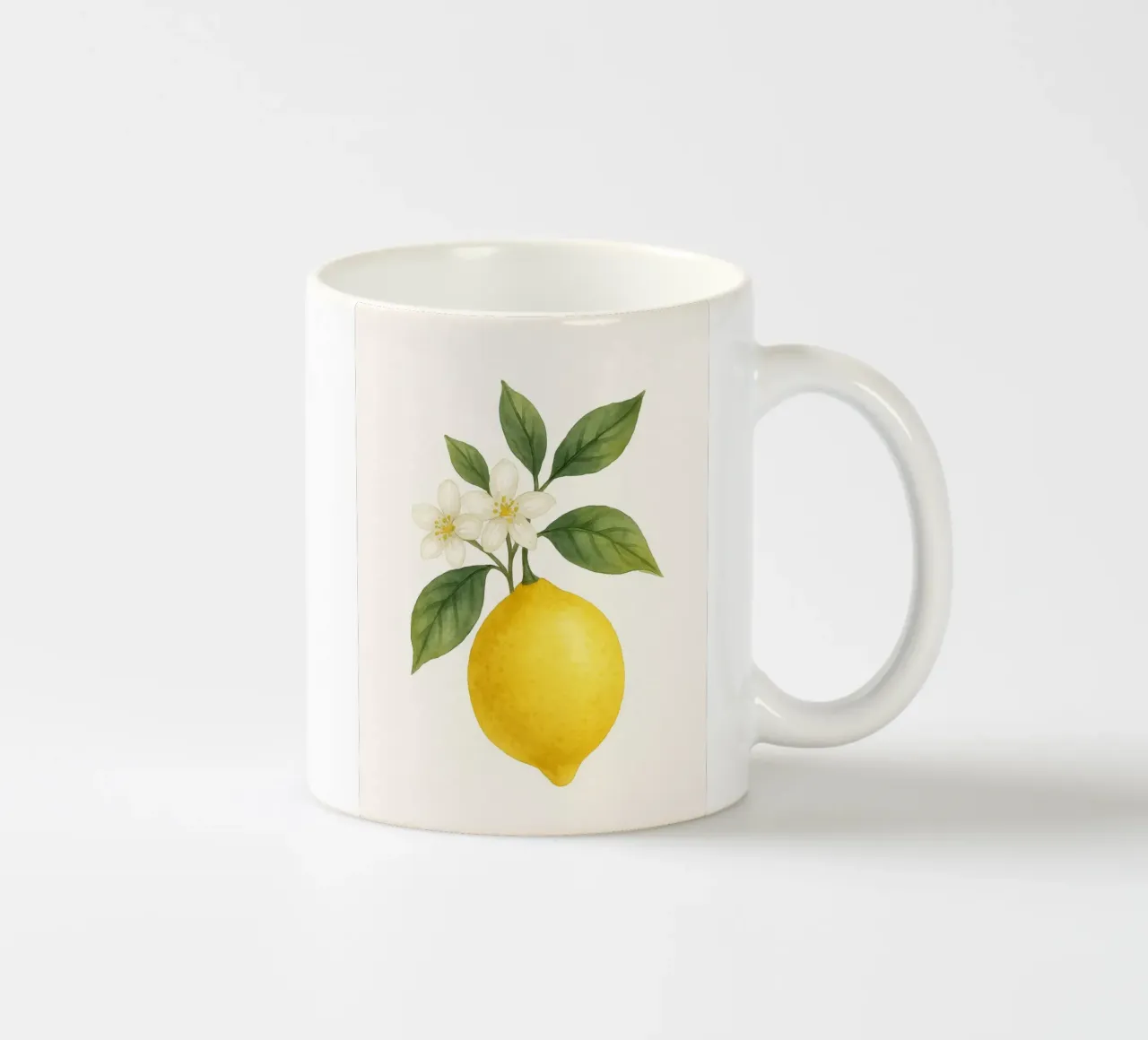 Acquerello sui fiori di limone - Design fresco ed estivo tazza in ceramica da Casa Calm