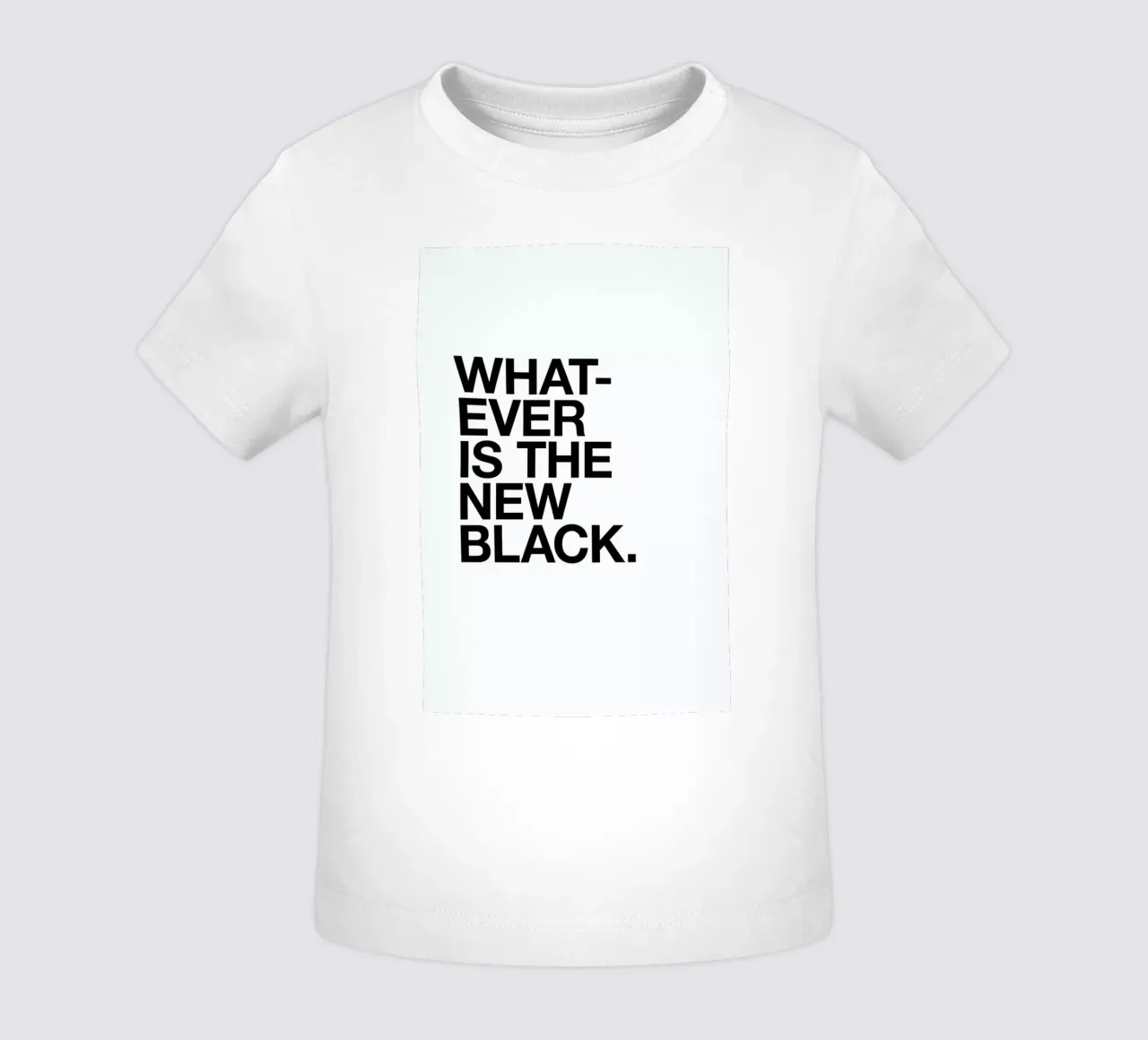 Whatever black maglietta neonato da Studio One