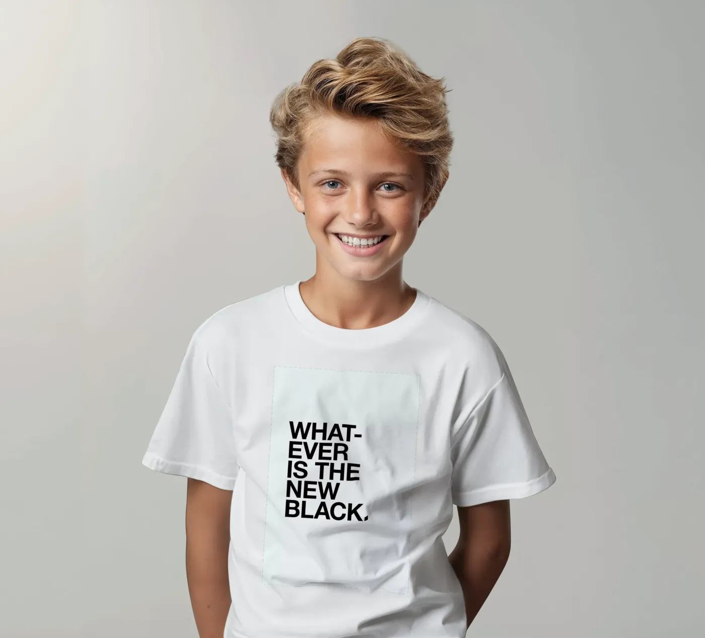 Whatever black t-shirt bambini da Studio One