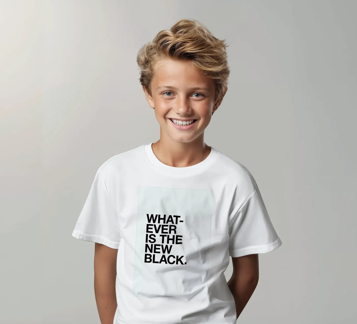 Whatever black t-shirt bambini da Studio One