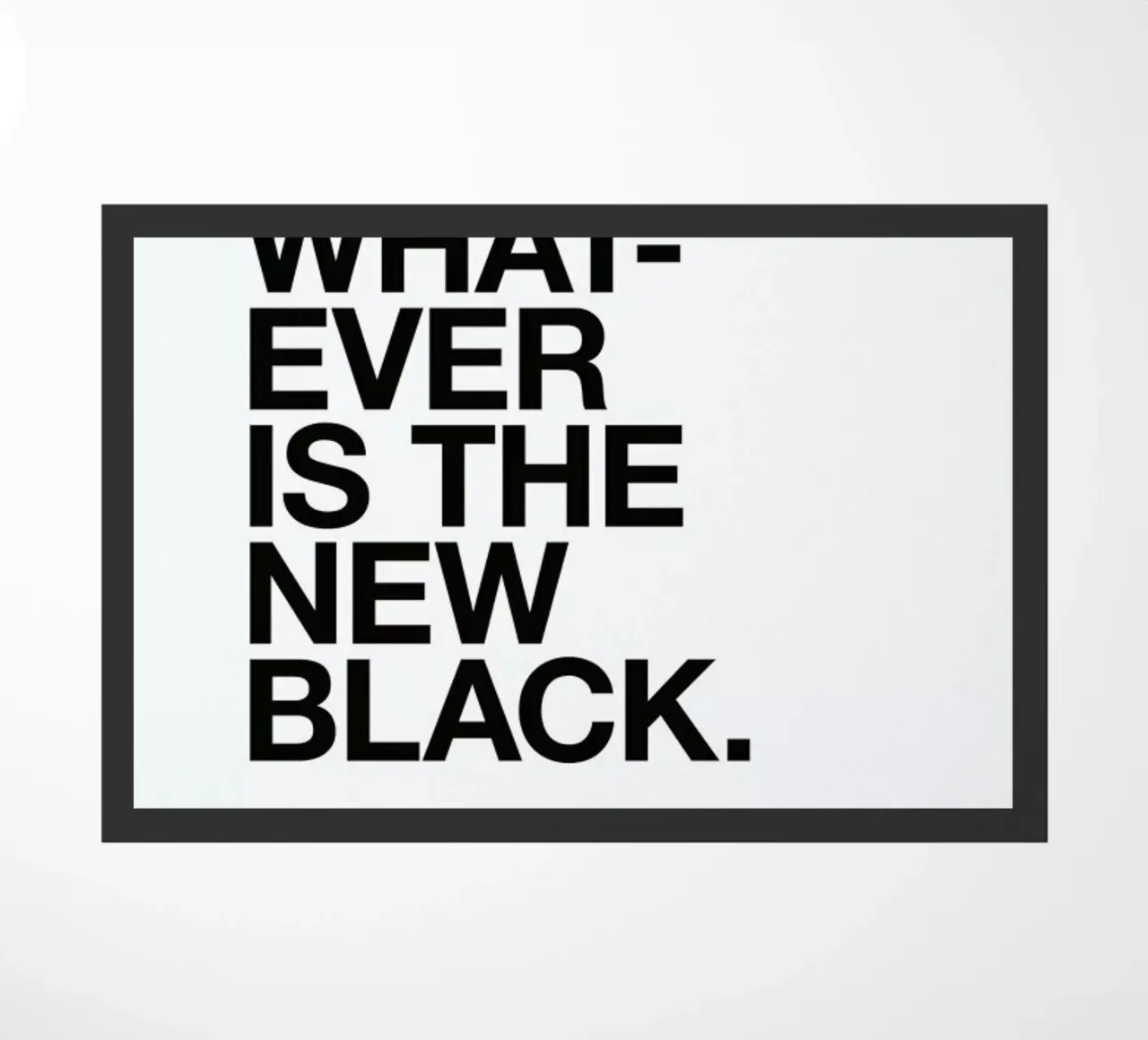 Whatever black zerbino da Studio One