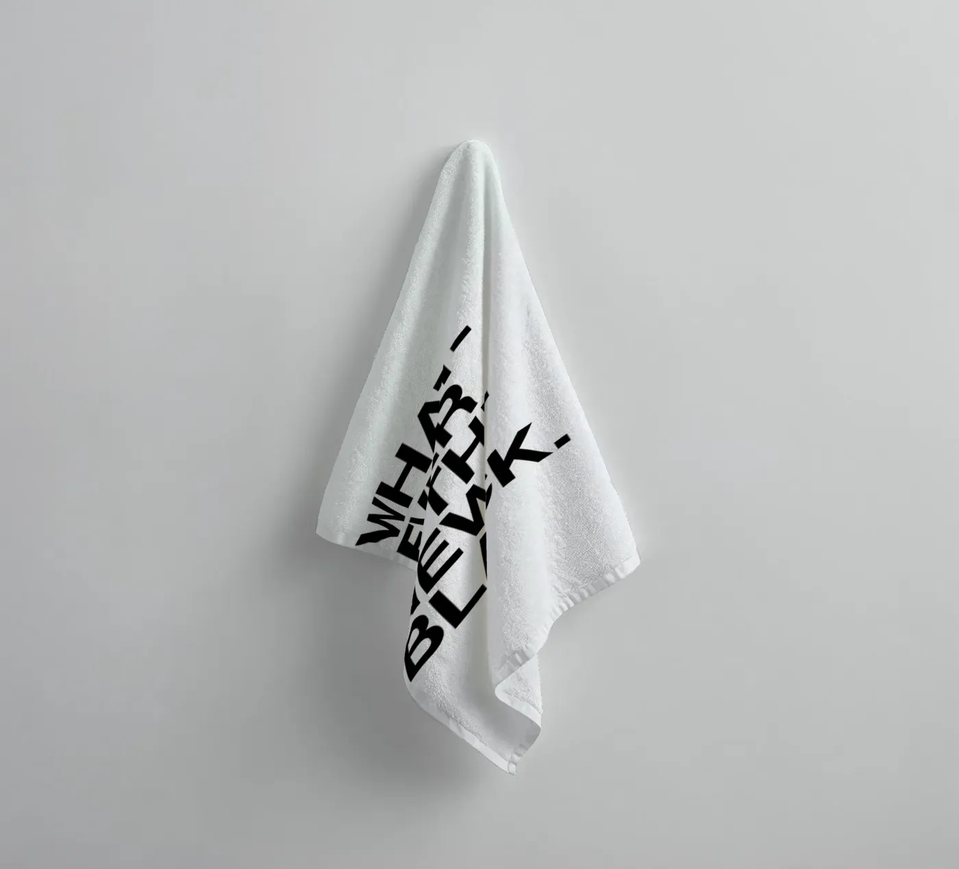 Whatever black badhanddoek van Studio One