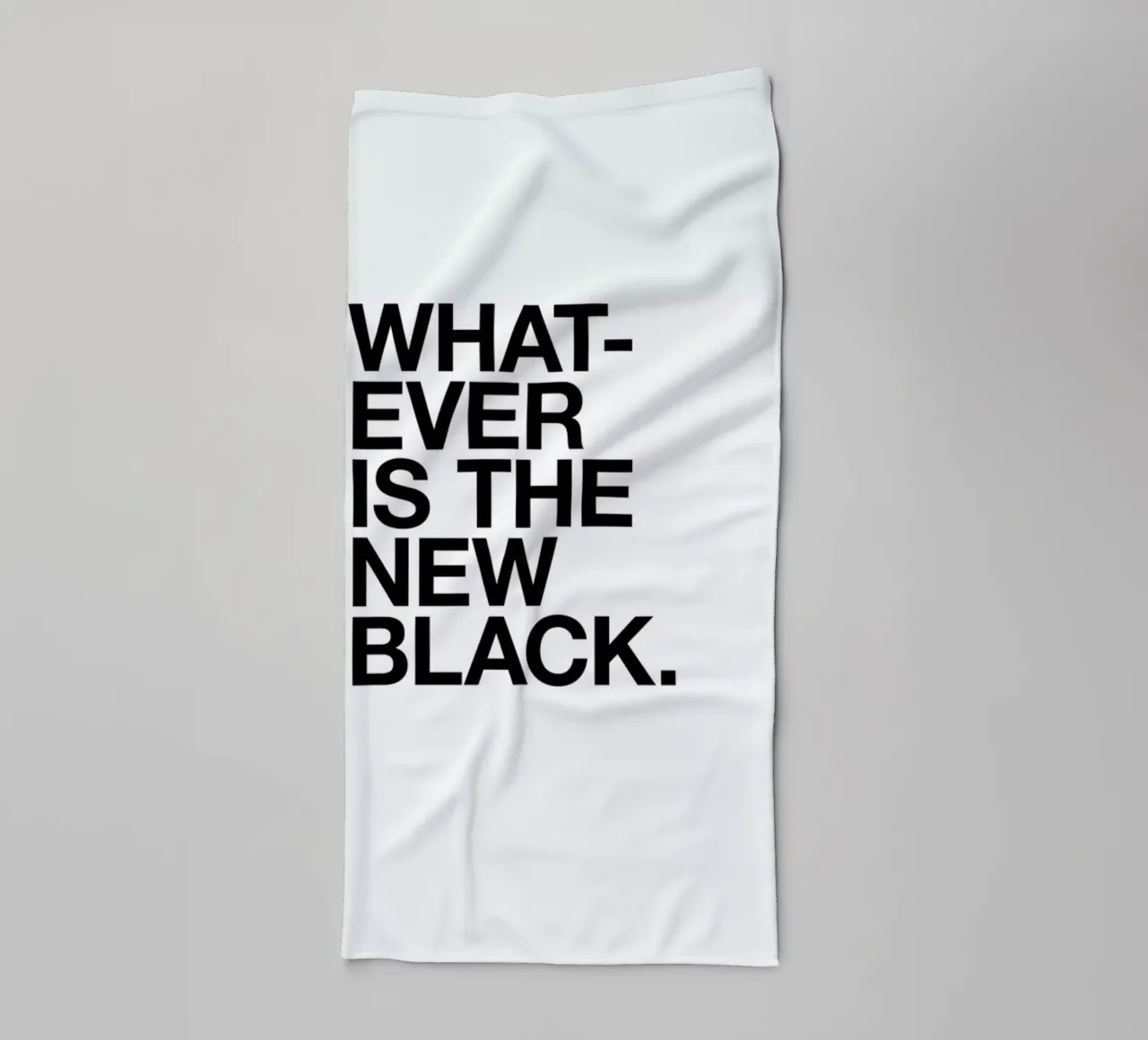Whatever black asciugamano da bagno da Studio One