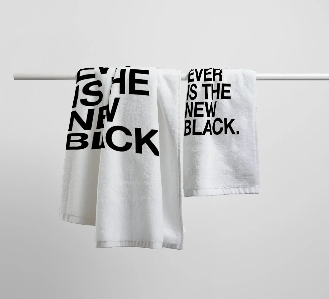 Whatever black badhanddoek van Studio One