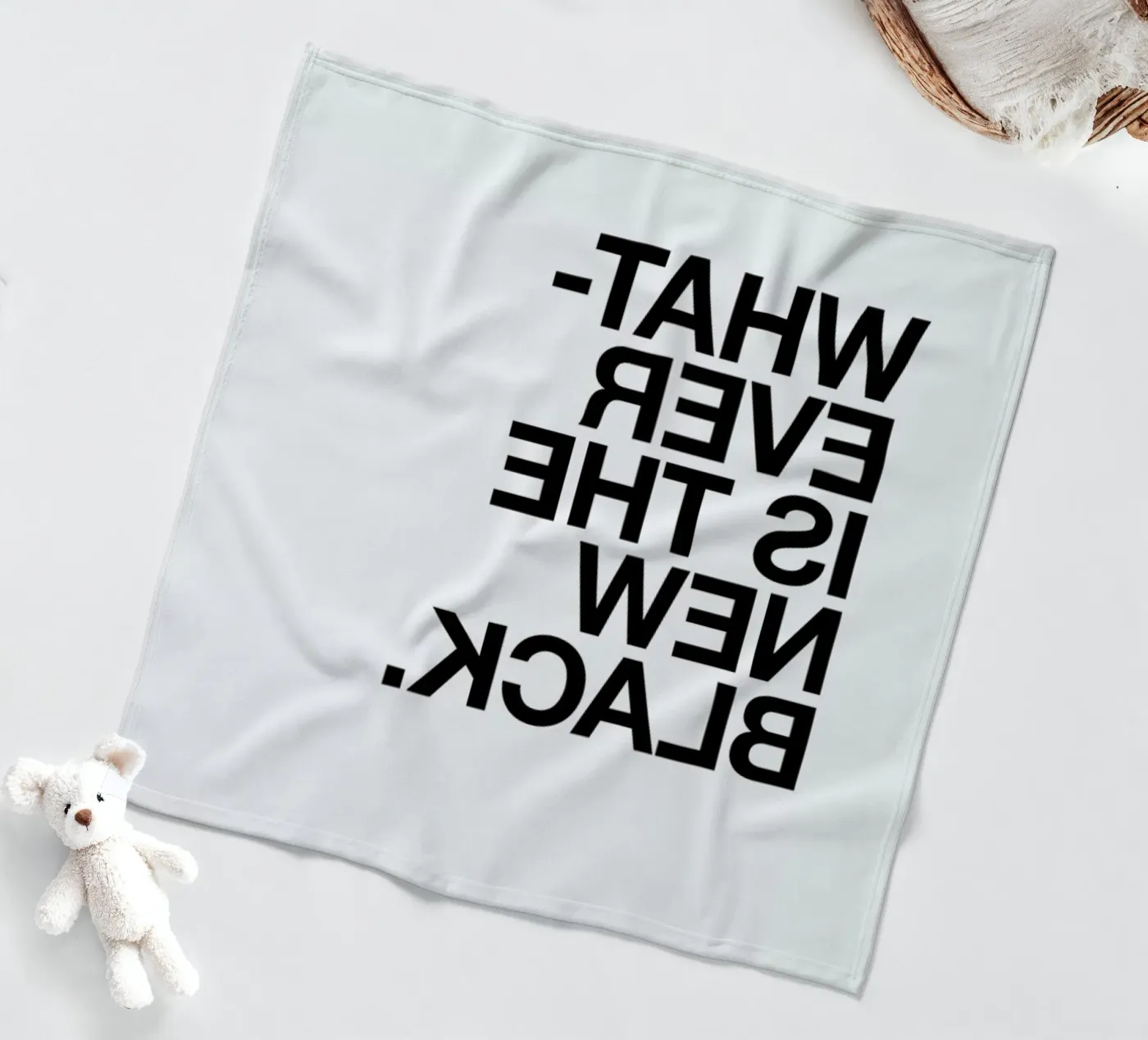 Whatever black Fleecedecke von Studio One