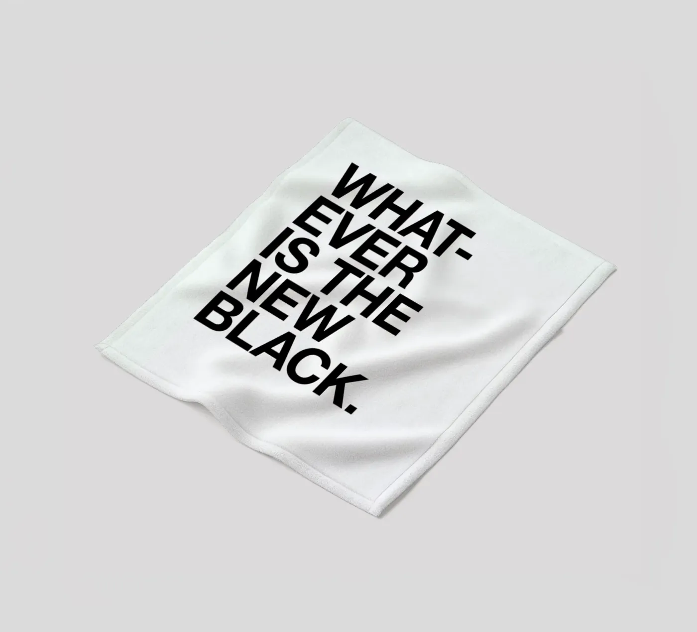 Whatever black Fleecedecke von Studio One