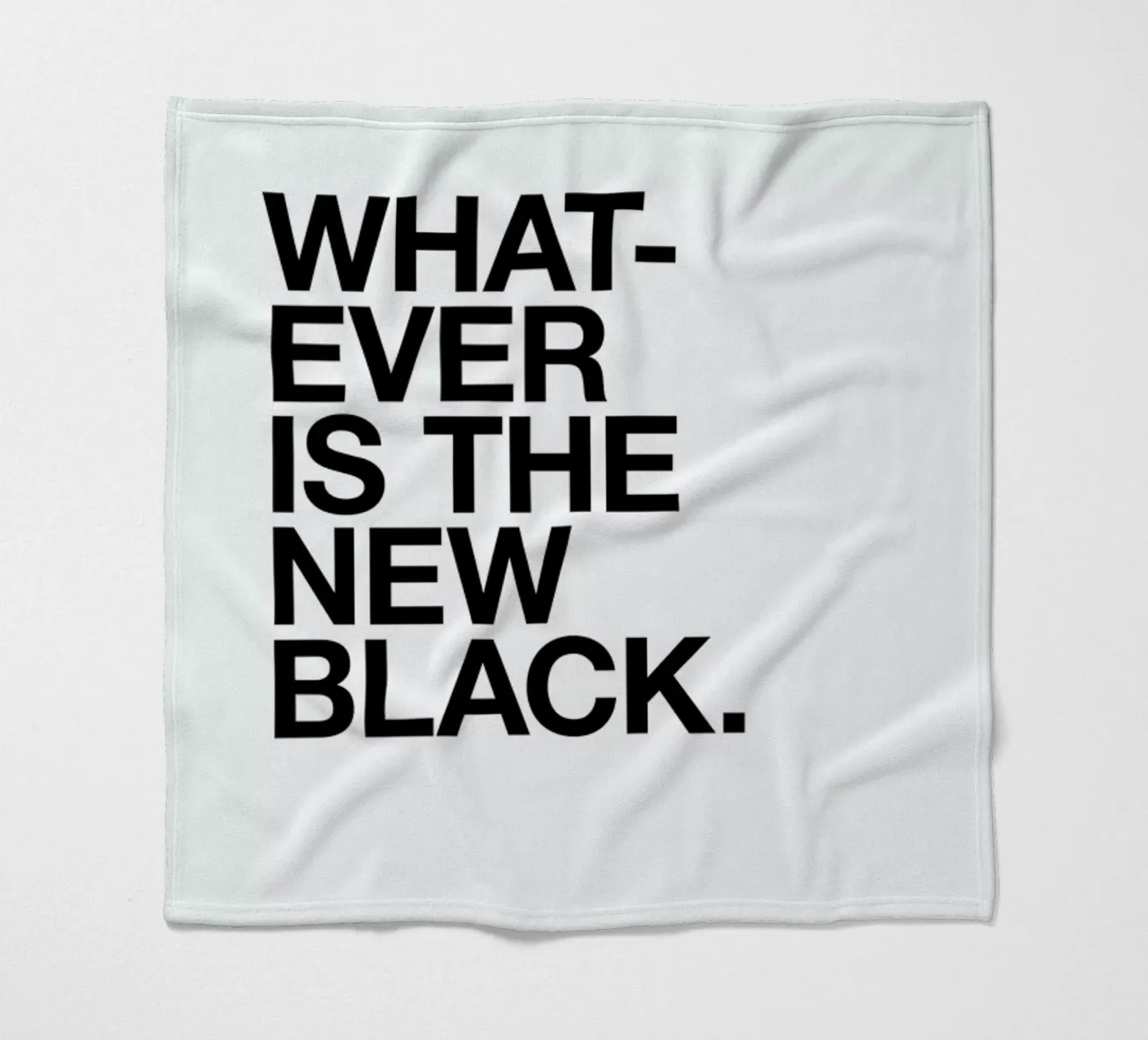 Whatever black fleecedeken van Studio One