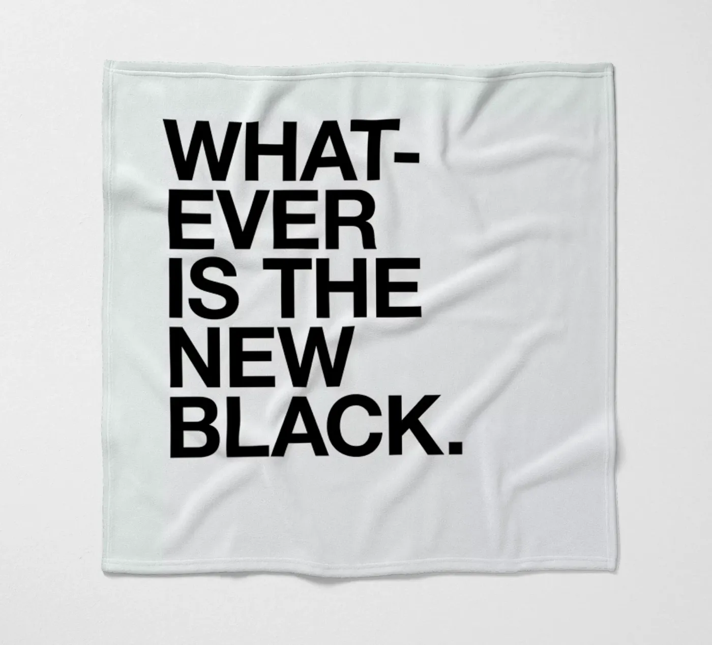 Whatever black Fleecedecke von Studio One