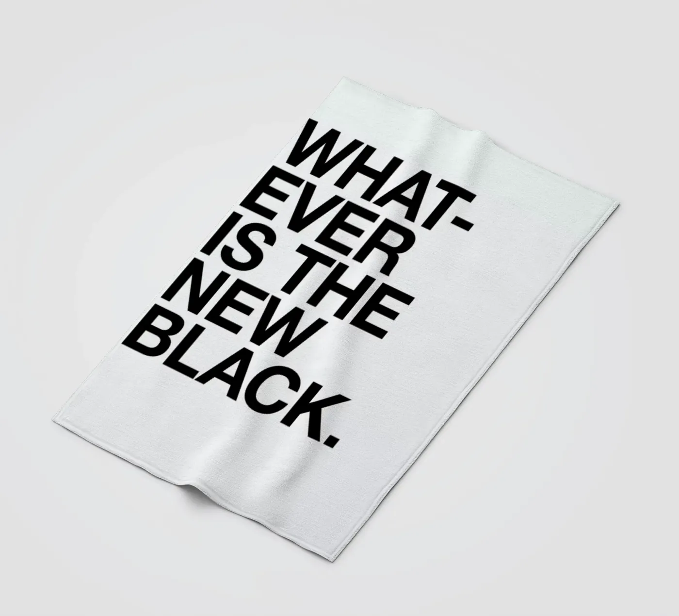 Whatever black Fleecedecke von Studio One