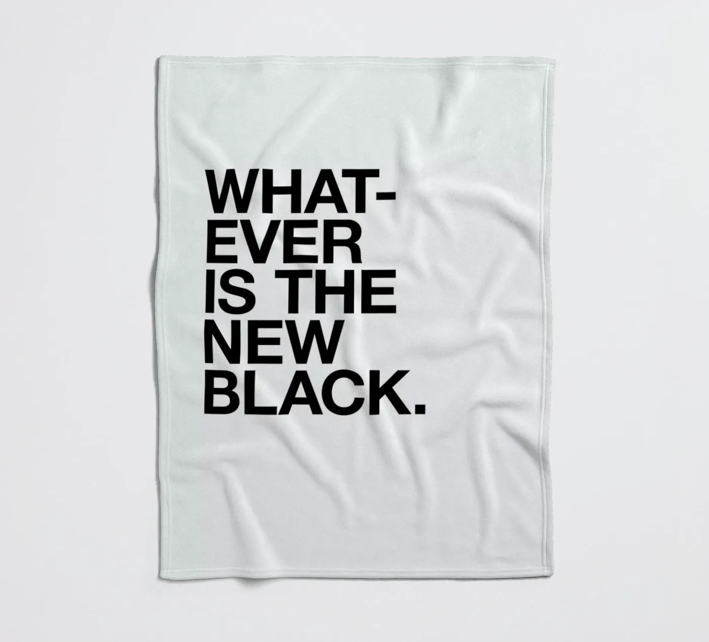 Whatever black fleecedeken van Studio One