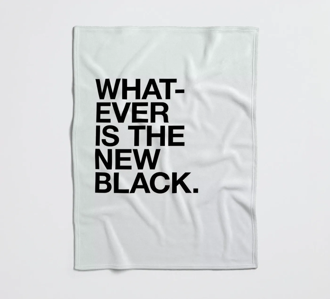 Whatever black Fleecedecke von Studio One