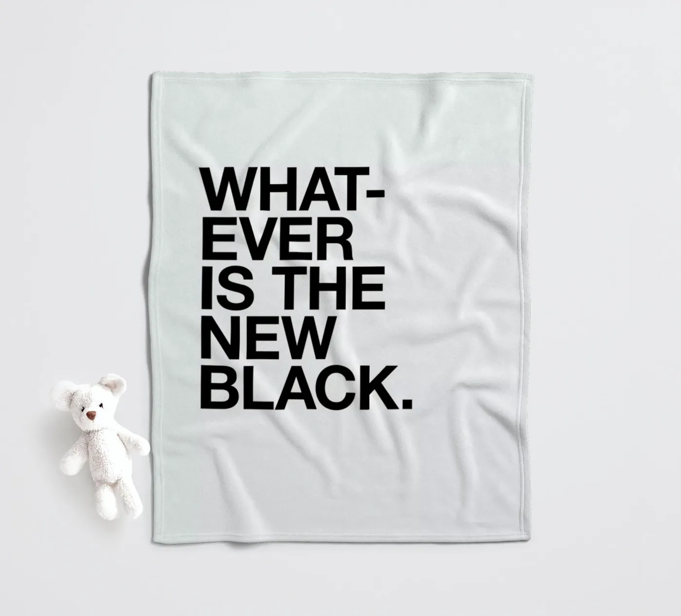 Whatever black fleecedeken van Studio One