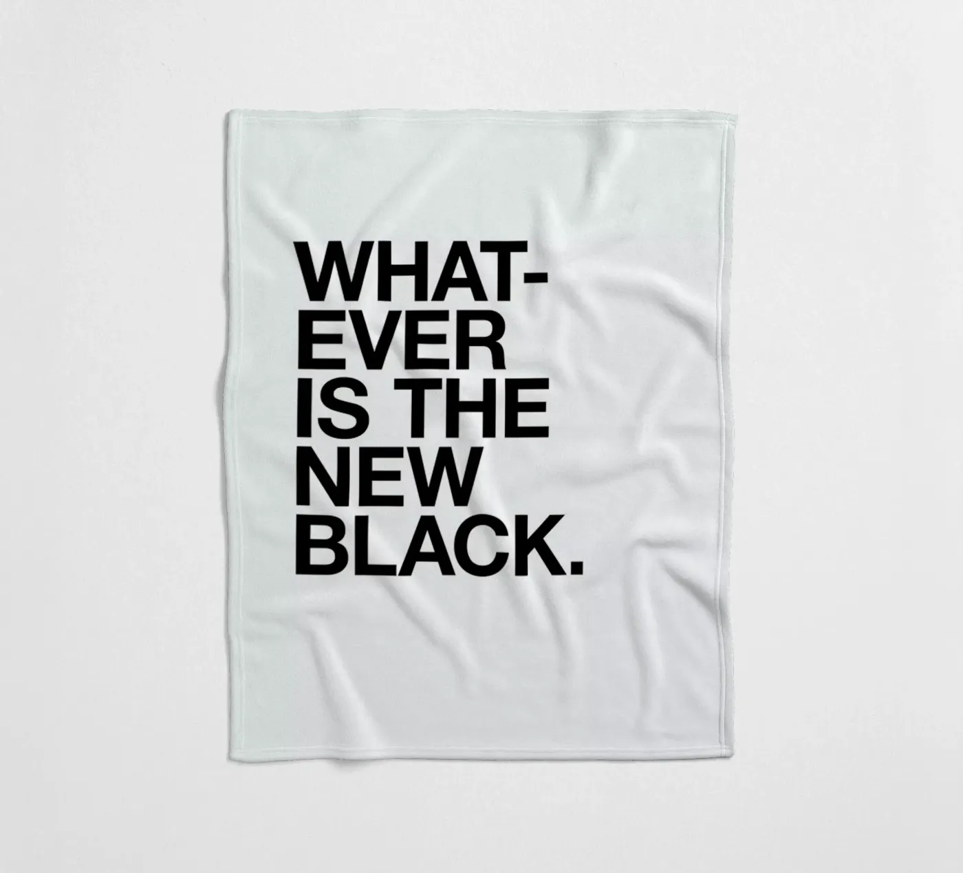 Whatever black Fleecedecke von Studio One