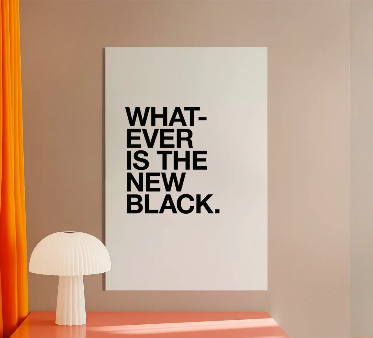 Whatever black acryl van Studio One