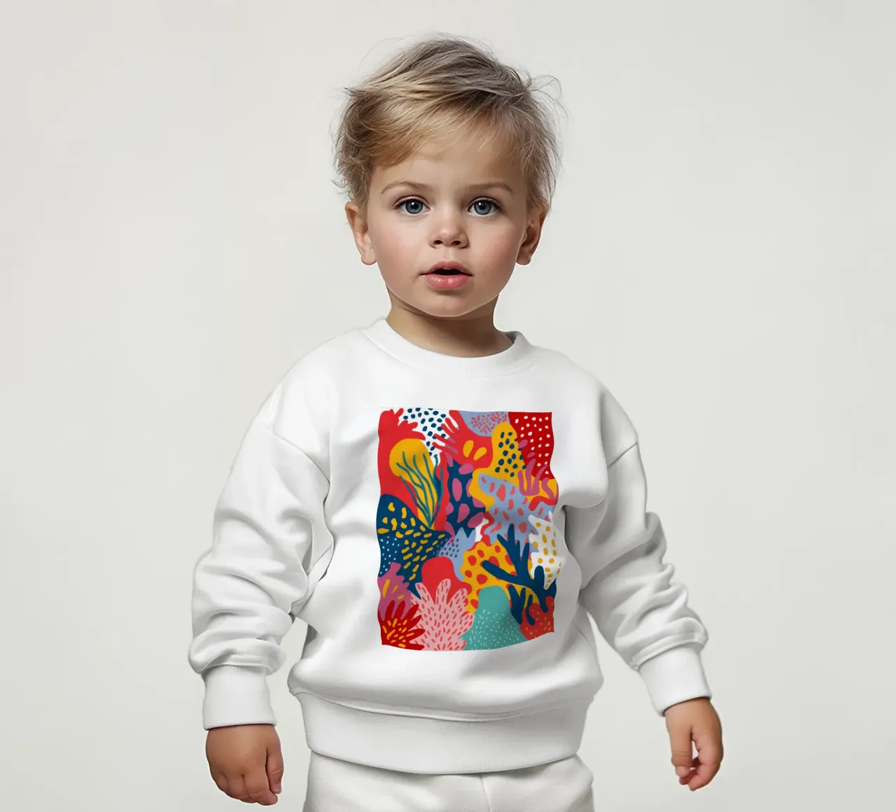 Flor salvaje abstracta sudadera de bebé de Bara Suara