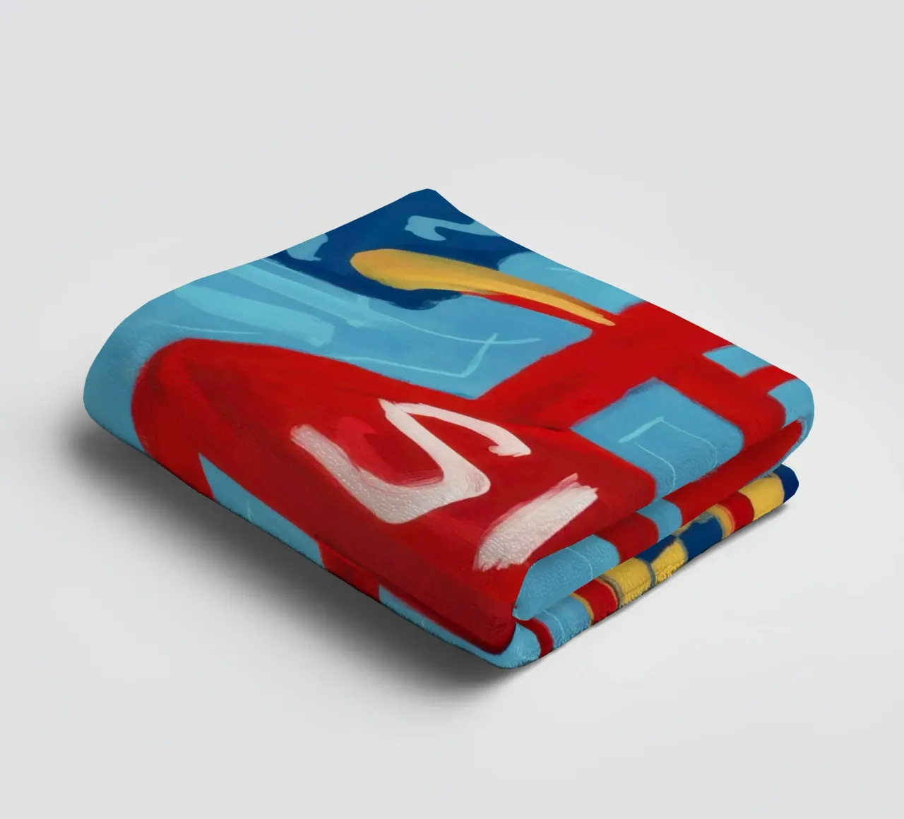 Commanding Red Presence towel by Nova Glaze