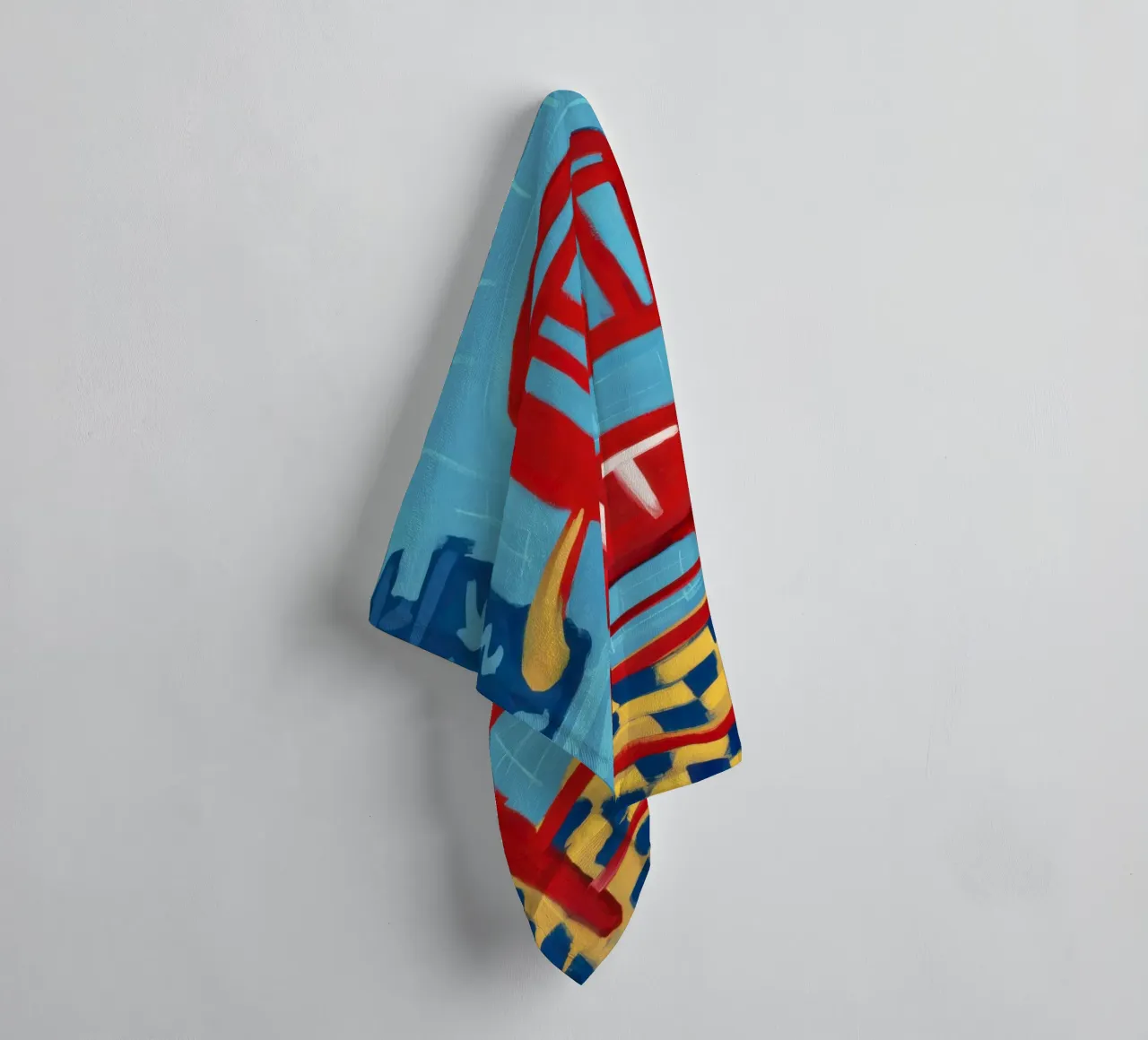 Commanding Red Presence towel by Nova Glaze