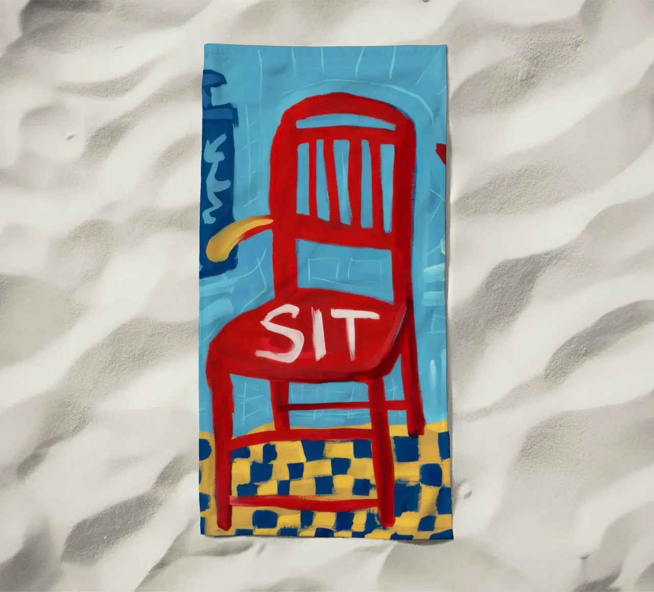 Presenza rossa dominante telo mare da Nova Glaze