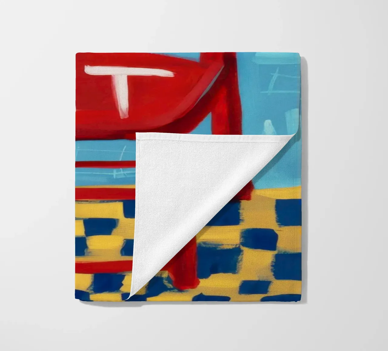 Presenza rossa dominante telo mare da Nova Glaze