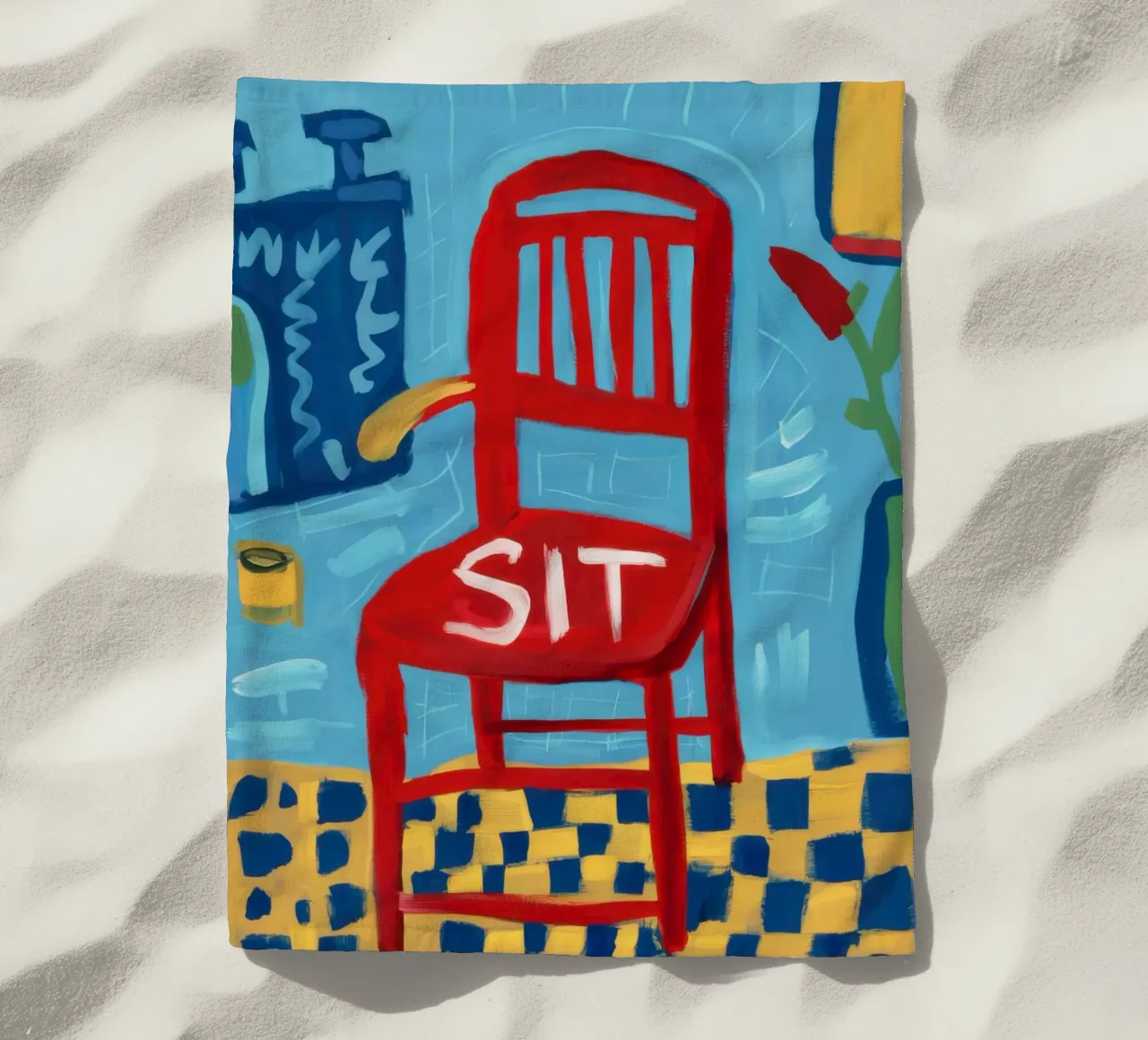 Presenza rossa dominante telo mare da Nova Glaze