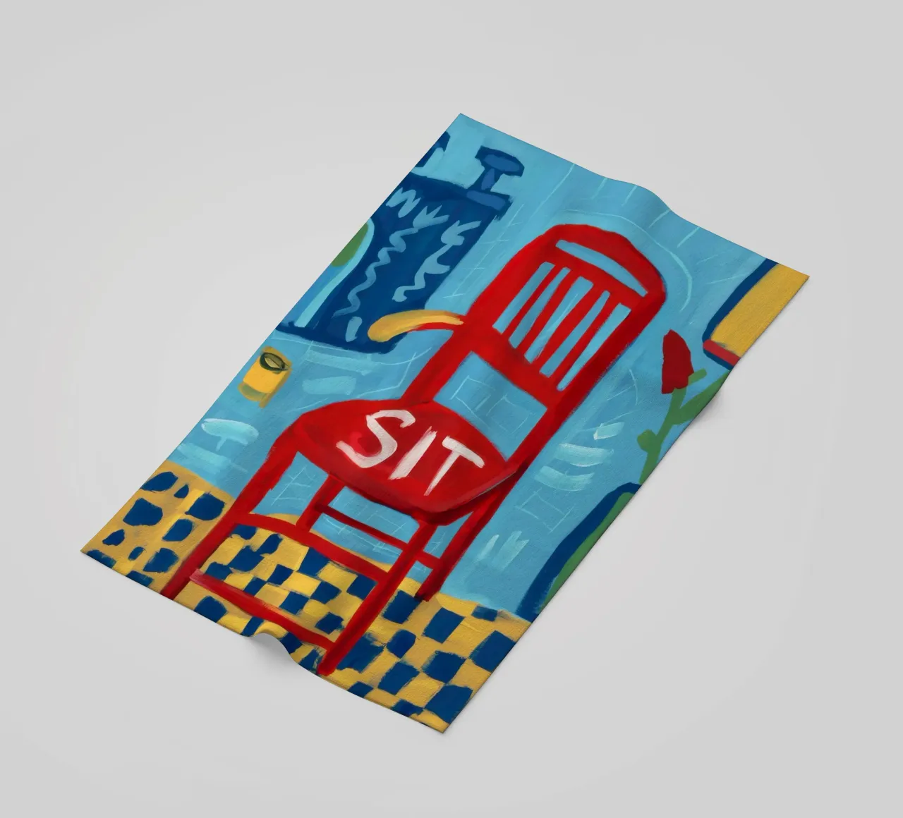 Presenza rossa dominante telo mare da Nova Glaze