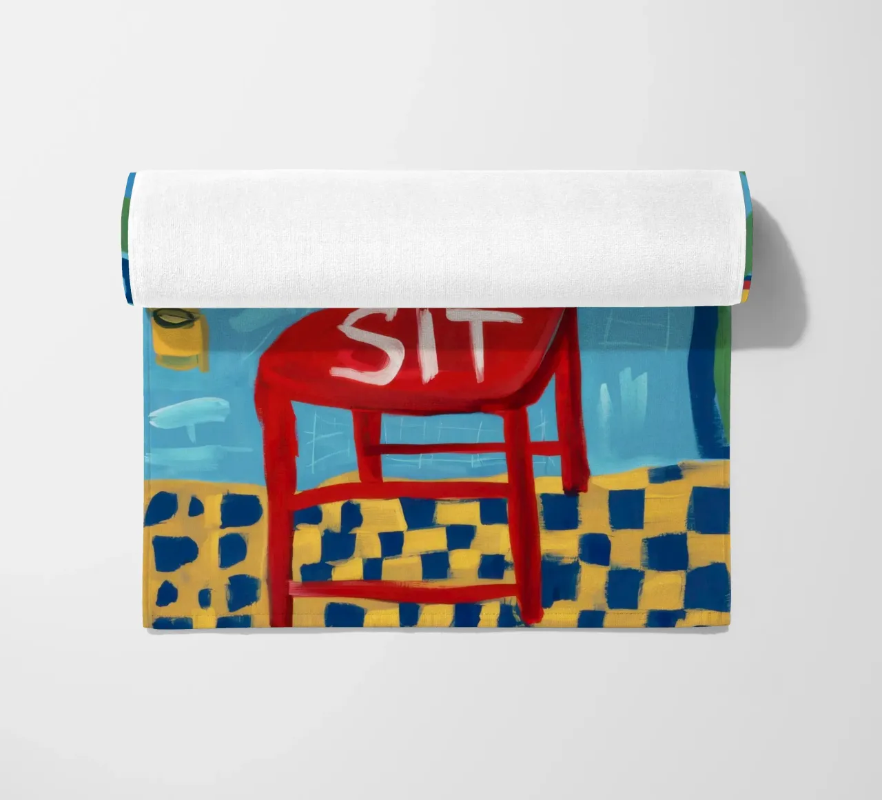 Presenza rossa dominante telo mare da Nova Glaze