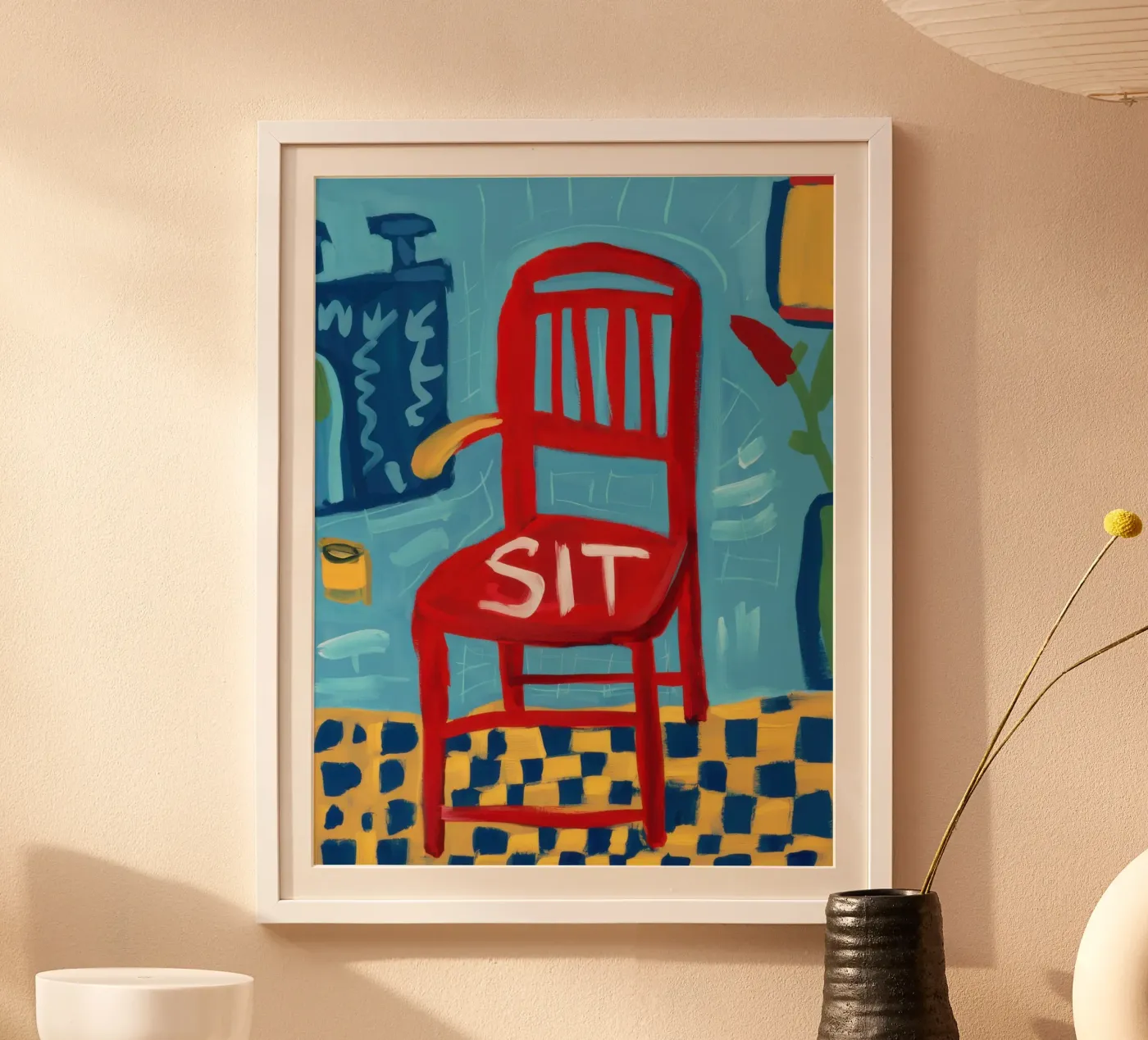 Beherrschende rote Präsenz Poster von Nova Glaze