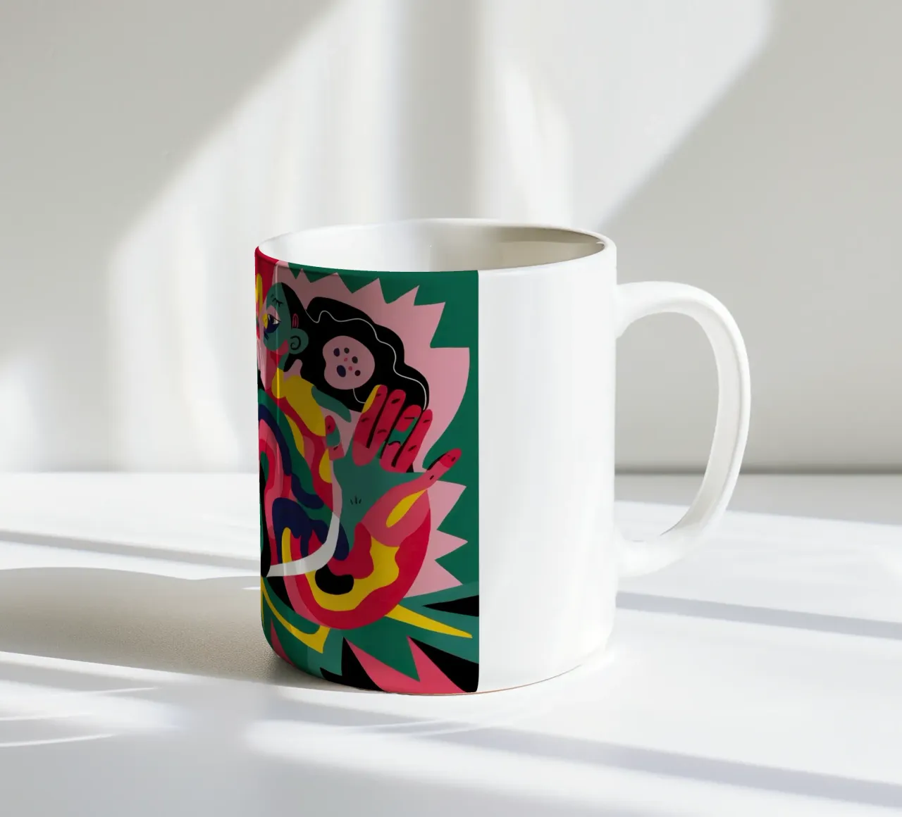 Caos della giungla primordiale tazza in ceramica da Nova Glaze
