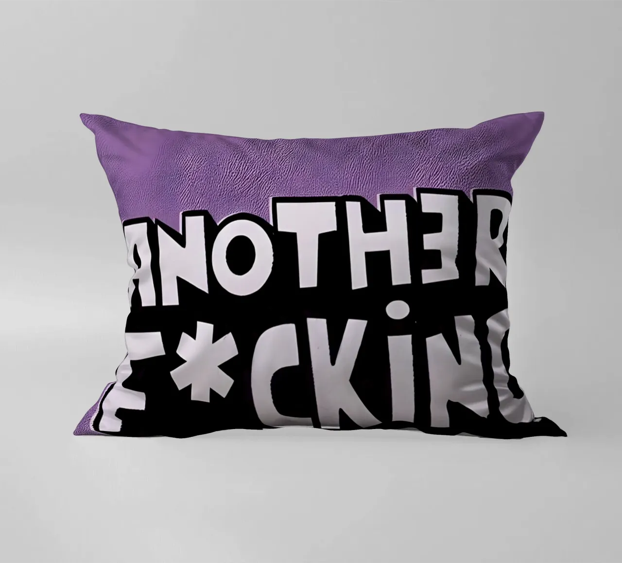 ANOTHER F*CKING DAY cuscino da Type & Tape