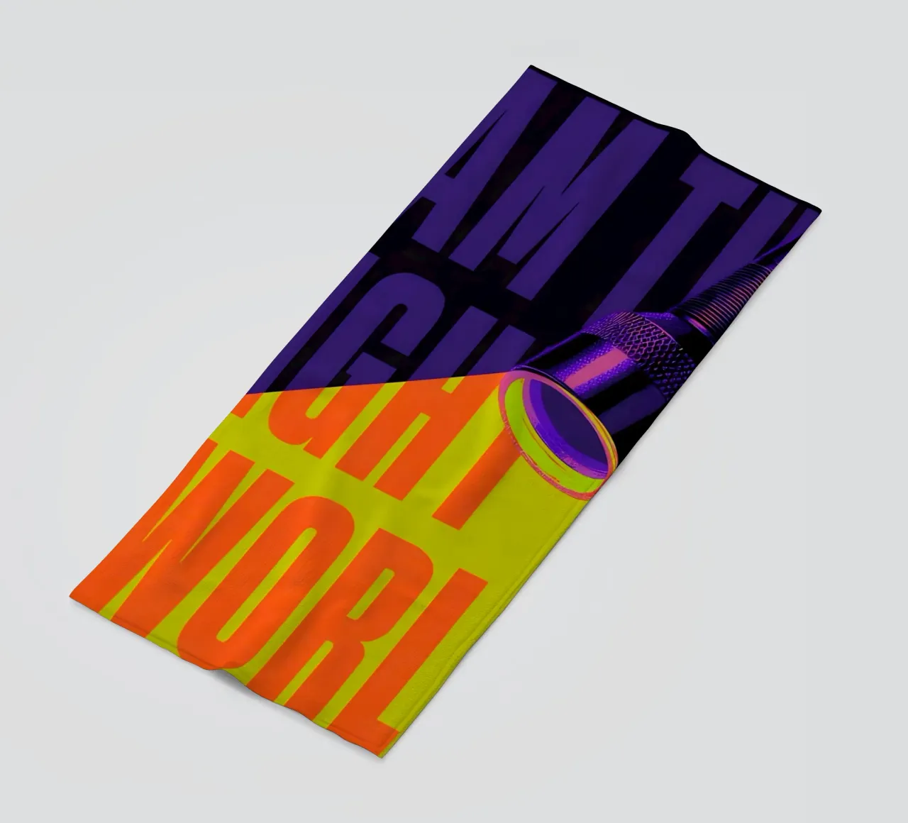 I'AM THE LIGHT OF THE WORLD, telo mare da Type & Tape