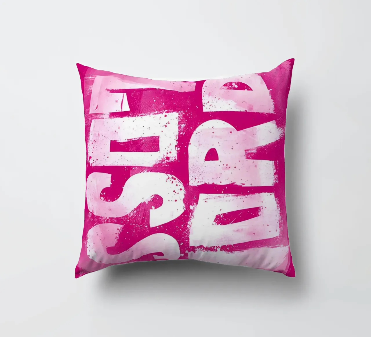 'A SET OF WORDS' cuscino da Type & Tape